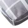 Cojín para sofá de palets de tela a cuadros gris 70x70x12 cm de , Cojines para sillas y sofás - Ref: Foro24-360483, Precio: 2...