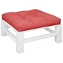 Cojín para sofá de palets de tela rojo 80x80x12 cm de , Cojines para sillas y sofás - Ref: Foro24-360497, Precio: 30,18 €, De...