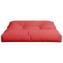 Cojín para sofá de palets de tela rojo 80x80x12 cm de , Cojines para sillas y sofás - Ref: Foro24-360497, Precio: 30,52 €, De...