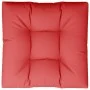 Cojín para sofá de palets de tela rojo 80x80x12 cm de , Cojines para sillas y sofás - Ref: Foro24-360497, Precio: 30,18 €, De...