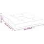 Cojín para sofá de palets de tela azul 80x80x12 cm de , Cojines para sillas y sofás - Ref: Foro24-360495, Precio: 38,26 €, De...