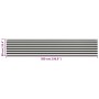 Toldo para balcón HDPE 90x500 cm gris antracita y blanco de vidaXL, Sombrillas - Ref: Foro24-310854, Precio: 12,10 €, Descuen...