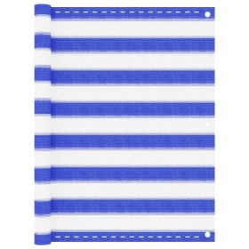 Toldo para balcón HDPE amarillo y blanco 90x300 cm de vidaXL, Sombrillas - Ref: Foro24-310888, Precio: 11,75 €, Descuento: %