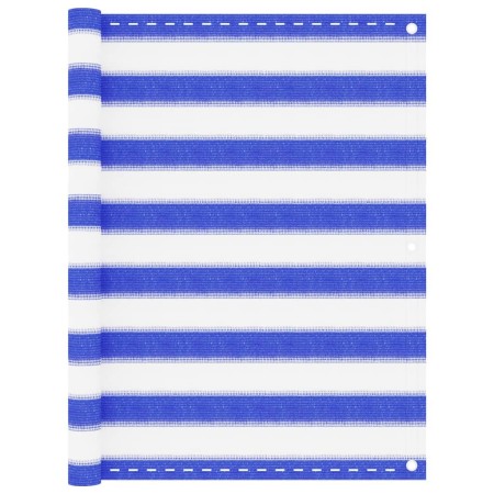 Toldo para balcón HDPE amarillo y blanco 90x300 cm de vidaXL, Sombrillas - Ref: Foro24-310888, Precio: 11,75 €, Descuento: %