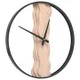 Iron and brown oak wood wall clock Ø35 cm by , Wall clocks - Ref: Foro24-4008397, Price: 42,50 €, Discount: %