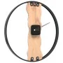 Reloj de pared de hierro y madera de roble marrón Ø35 cm de , Relojes de pared - Ref: Foro24-4008397, Precio: 42,50 €, Descue...