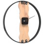 Reloj de pared de hierro y madera de roble marrón Ø35 cm de , Relojes de pared - Ref: Foro24-4008397, Precio: 39,78 €, Descue...