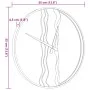 Reloj de pared de hierro y madera de roble marrón Ø35 cm de , Relojes de pared - Ref: Foro24-4008397, Precio: 42,50 €, Descue...