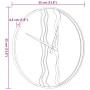 Reloj de pared de hierro y madera de roble marrón Ø35 cm de , Relojes de pared - Ref: Foro24-4008397, Precio: 39,78 €, Descue...