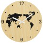 Reloj de pared de madera de ingeniería amarillo y negro Ø30 cm de , Relojes de pared - Ref: Foro24-4008405, Precio: 13,47 €, ...