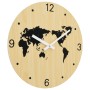 Reloj de pared de madera de ingeniería amarillo y negro Ø30 cm de , Relojes de pared - Ref: Foro24-4008405, Precio: 13,47 €, ...