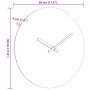 Reloj de pared de madera de ingeniería amarillo y negro Ø30 cm de , Relojes de pared - Ref: Foro24-4008405, Precio: 13,47 €, ...