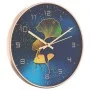 Reloj de pared poliestireno y cristal dorado y azul Ø29,5 cm de , Relojes de pared - Ref: Foro24-4008407, Precio: 17,84 €, De...