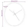 Reloj de pared poliestireno y cristal dorado y azul Ø29,5 cm de , Relojes de pared - Ref: Foro24-4008407, Precio: 17,84 €, De...