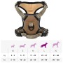 Arnés para perros con bandas reflectantes ajustables marrón L de , Productos para perros - Ref: Foro24-4013372, Precio: 20,63...