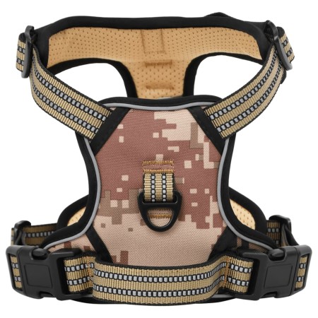 Arnés para perros con correa y collar ajustable marrón L de , Productos para perros - Ref: Foro24-4013393, Precio: 24,50 €, D...