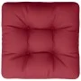 Cojín para sofá de palets de tela rojo tinto 50x50x12 cm de , Cojines para sillas y sofás - Ref: Foro24-360434, Precio: 24,71...