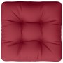 Cojín para sofá de palets de tela rojo tinto 50x50x12 cm de , Cojines para sillas y sofás - Ref: Foro24-360434, Precio: 25,12...