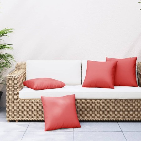 Cojines de sofá 4 unidades tela rojo 50x50 cm de , Cojines para sillas y sofás - Ref: Foro24-360387, Precio: 42,73 €, Descuen...
