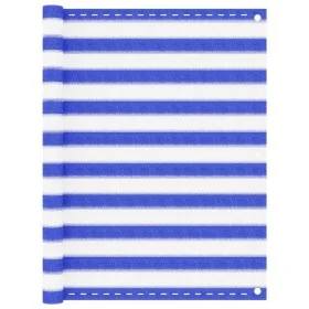 Blue and white HDPE balcony awning 120x400 cm by vidaXL, Umbrellas - Ref: Foro24-310893, Price: 15,14 €, Discount: %