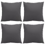 Cojines de sofá 4 unidades tela gris antracita 60x60 cm de , Cojines para sillas y sofás - Ref: Foro24-360403, Precio: 62,61 ...