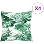 Cojines de sofá 4 unidades tela estampado de hojas 50x50 cm de , Cojines para sillas y sofás - Ref: Foro24-360393, Precio: 45...