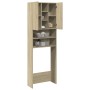 Armario de lavadora color roble Sonoma 64x25,5x190 cm de , Accesorios para lavadoras y secadoras - Ref: Foro24-849652, Precio...