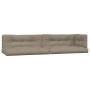 Cojines para sofá de palets 5 unidades tela gris taupé de , Cojines para sillas y sofás - Ref: Foro24-360785, Precio: 209,81 ...