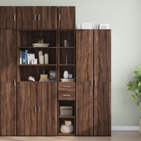 Armario estrecho madera ingeniería marrón roble 30x42,5x225 cm de , Aparadores - Ref: Foro24-3281272, Precio: 132,93 €, Descu...