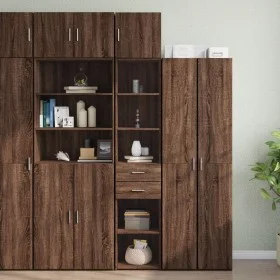 Armario estrecho madera ingeniería marrón roble 40x42,5x225 cm de , Aparadores - Ref: Foro24-3281279, Precio: 174,18 €, Descu...