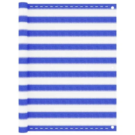 Toldo para balcón HDPE azul y blanco 120x500 cm de vidaXL, Sombrillas - Ref: Foro24-310894, Precio: 21,50 €, Descuento: %