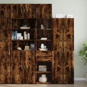 Armario estrecho madera ingeniería roble ahumado 45x42,5x225 cm de , Aparadores - Ref: Foro24-3281298, Precio: 150,50 €, Desc...