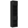 Armario estrecho madera de ingeniería negro 50x42,5x225 cm de , Aparadores - Ref: Foro24-3281309, Precio: 189,29 €, Descuento: %