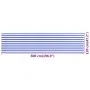 Toldo para balcón HDPE azul y blanco 120x500 cm de vidaXL, Sombrillas - Ref: Foro24-310894, Precio: 21,50 €, Descuento: %