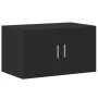 Armario de madera de ingeniería negro 70x42,5x225 cm de , Aparadores - Ref: Foro24-3281316, Precio: 228,45 €, Descuento: %