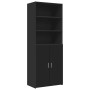 Armario de madera de ingeniería negro 70x42,5x225 cm de , Aparadores - Ref: Foro24-3281316, Precio: 232,43 €, Descuento: %