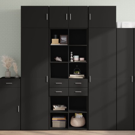 Armario de madera de ingeniería negro 70x42,5x225 cm de , Aparadores - Ref: Foro24-3281337, Precio: 201,80 €, Descuento: %
