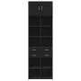 Schwarzer Holzschrank aus Ingenieurholz, 70x42,5x225 cm. von , Sideboards - Ref: Foro24-3281337, Preis: 197,71 €, Rabatt: %