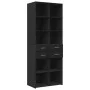 Engineered wood black wardrobe 70x42.5x225 cm by , Sideboards - Ref: Foro24-3281337, Price: 197,71 €, Discount: %
