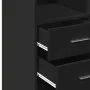 Schwarzer Holzschrank aus Ingenieurholz, 70x42,5x225 cm. von , Sideboards - Ref: Foro24-3281337, Preis: 197,71 €, Rabatt: %
