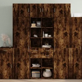 Engineered wood smoked oak wardrobe 70x42.5x225 cm by , Sideboards - Ref: Foro24-3281340, Price: 210,88 €, Discount: %