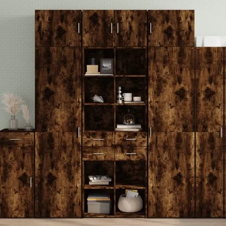 Armario de madera de ingeniería roble ahumado 70x42,5x225 cm de , Aparadores - Ref: Foro24-3281340, Precio: 210,88 €, Descuen...