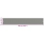 Toldo para balcón HDPE 75x500 cm gris antracita y blanco de vidaXL, Sombrillas - Ref: Foro24-310850, Precio: 12,49 €, Descuen...