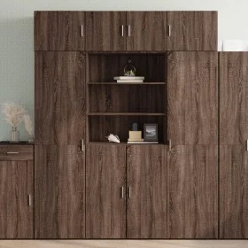 Engineered wood brown oak wardrobe 80x42.5x225 cm by , Sideboards - Ref: Foro24-3281349, Price: 236,16 €, Discount: %