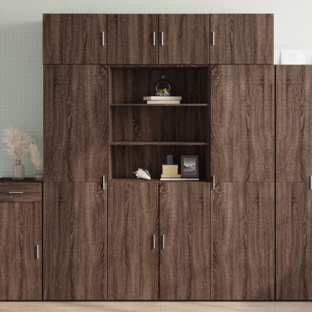 Armario de madera de ingeniería marrón roble 80x42,5x225 cm de , Aparadores - Ref: Foro24-3281349, Precio: 243,80 €, Descuent...