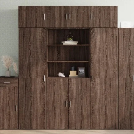 Engineered wood brown oak wardrobe 80x42.5x225 cm by , Sideboards - Ref: Foro24-3281349, Price: 236,16 €, Discount: %