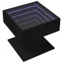 Mesa de centro con luz LED madera ingeniería negra 50x50x45 cm de , Mesas de centro - Ref: Foro24-847526, Precio: 100,48 €, D...