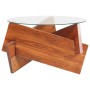 Mesa de centro de madera maciza de acacia 66 cm en Mesas de centro | Comprar online en Foru.es
