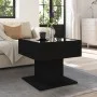 Mesa de centro con luz LED madera ingeniería negra 50x50x45 cm de , Mesas de centro - Ref: Foro24-847526, Precio: 100,48 €, D...
