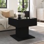 Mesa de centro con luz LED madera ingeniería negra 50x50x45 cm de , Mesas de centro - Ref: Foro24-847526, Precio: 102,15 €, D...